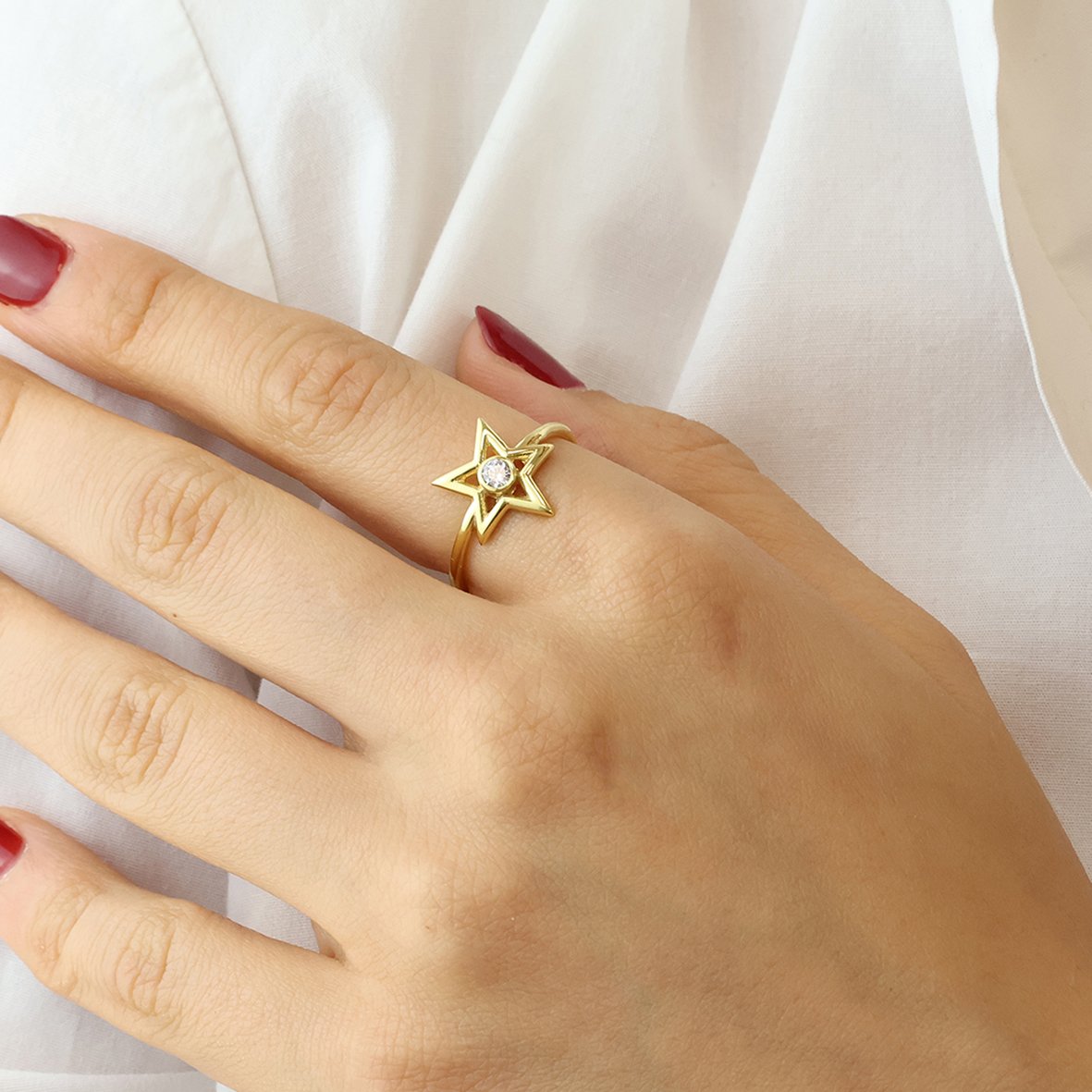 Δαχτυλίδι ασήμι 925 επιχρυσωμένο με zirconia