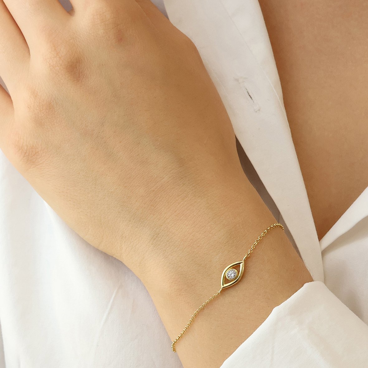 Βραχιόλι ασήμι 925 επιχρυσωμένο με zirconia