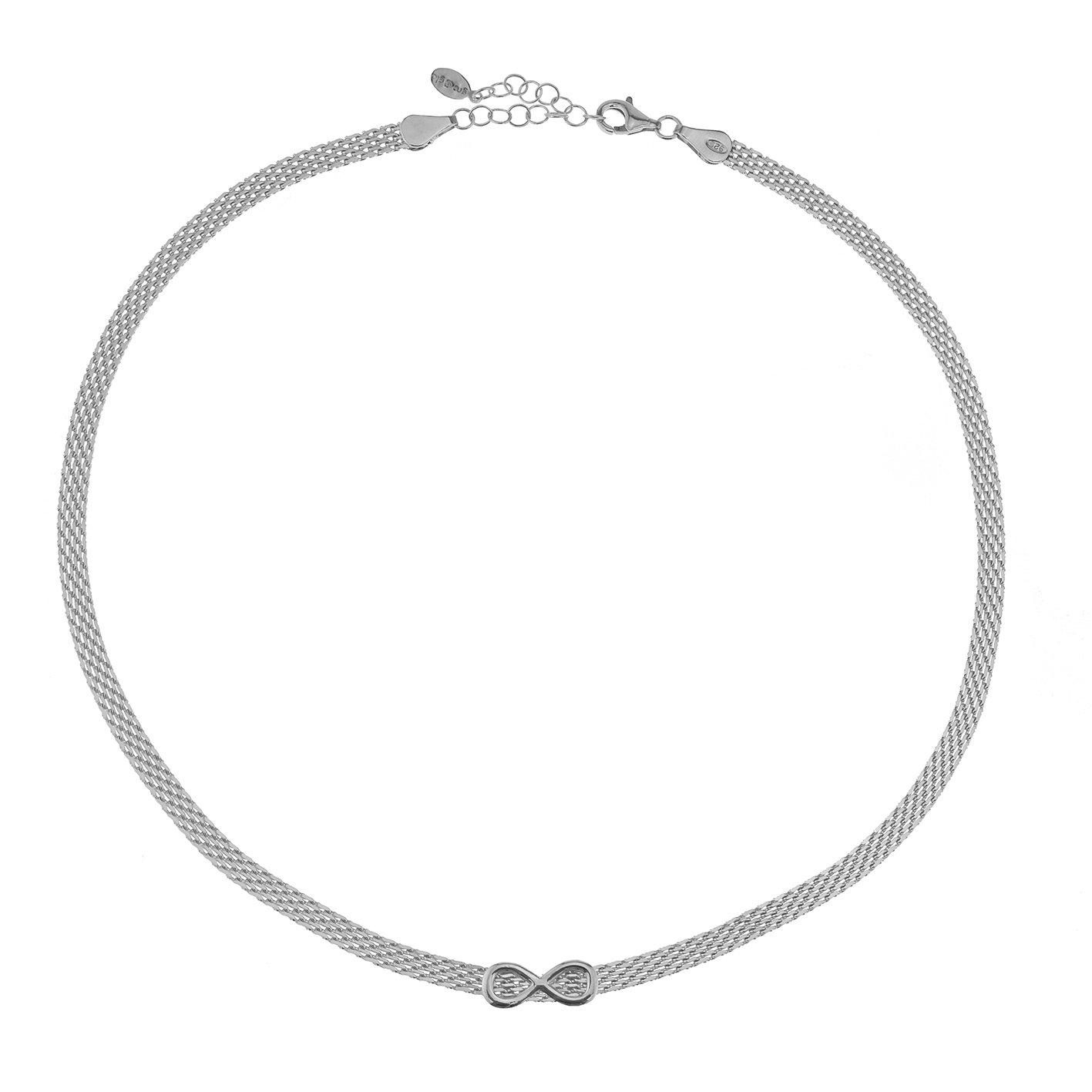 Κολιέ ασήμι 925 επιπλατινωμένο