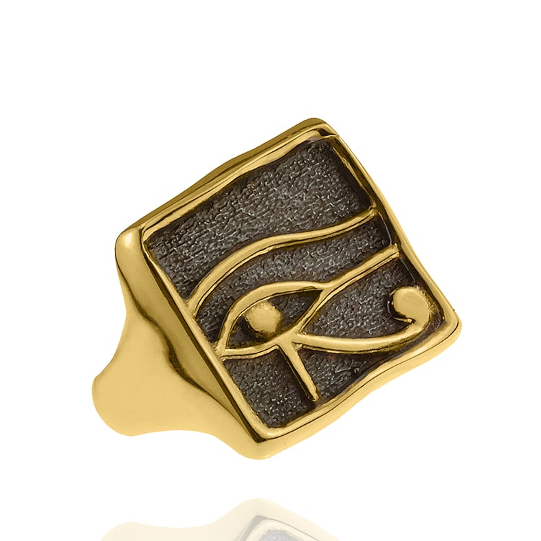 Δαχτυλίδι ασήμι 925 επιχρυσωμένο με μαύρη επιροδίωση