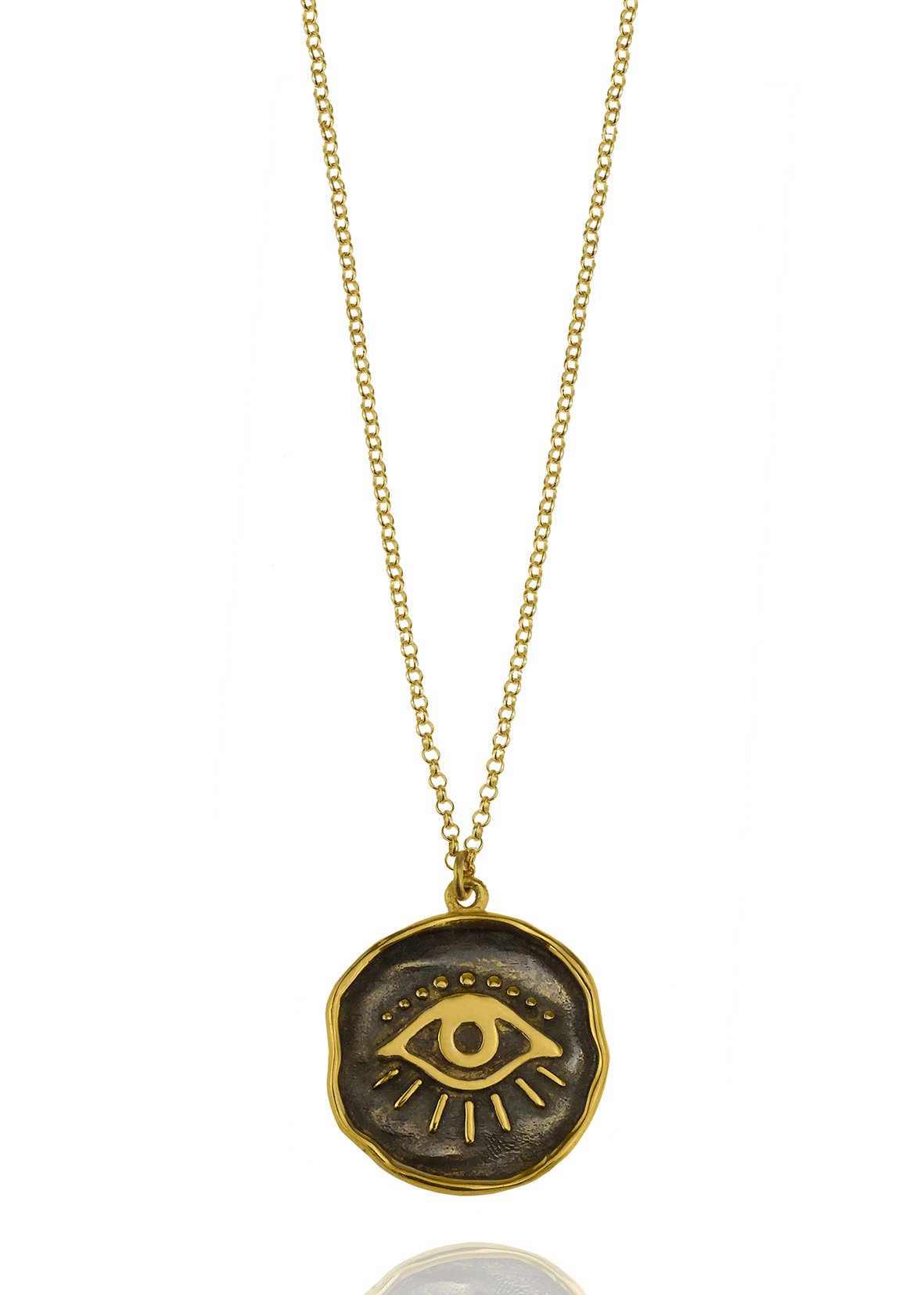 Κολιέ ασήμι 925 επιχρυσωμένο με μαύρη επιροδίωση