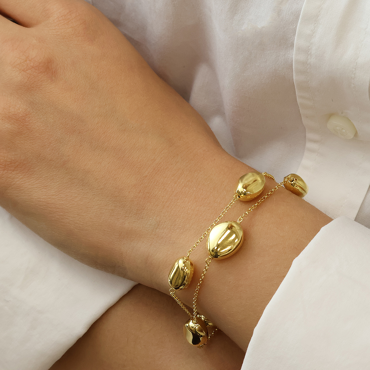 Βραχιόλι ασήμι 925 επιχρυσωμένο