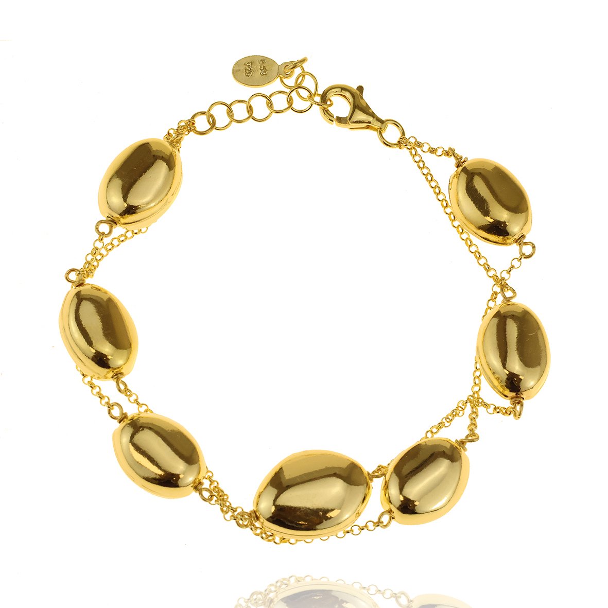 Βραχιόλι ασήμι 925 επιχρυσωμένο