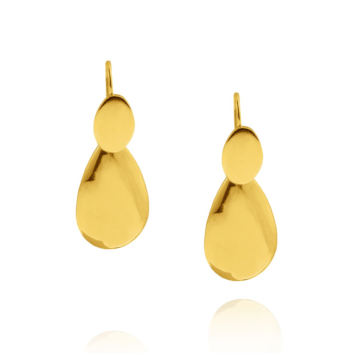 Σκουλαρίκια ασήμι 925 επιχρυσωμένα