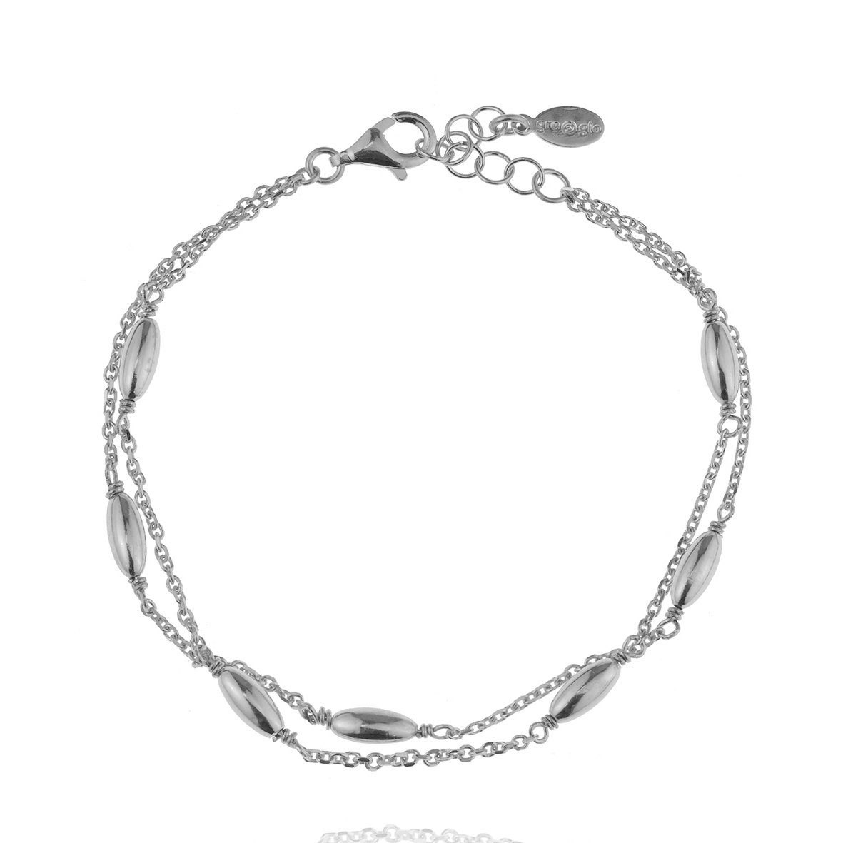 Βραχιόλι ασήμι 925 επιπλατινωμένο