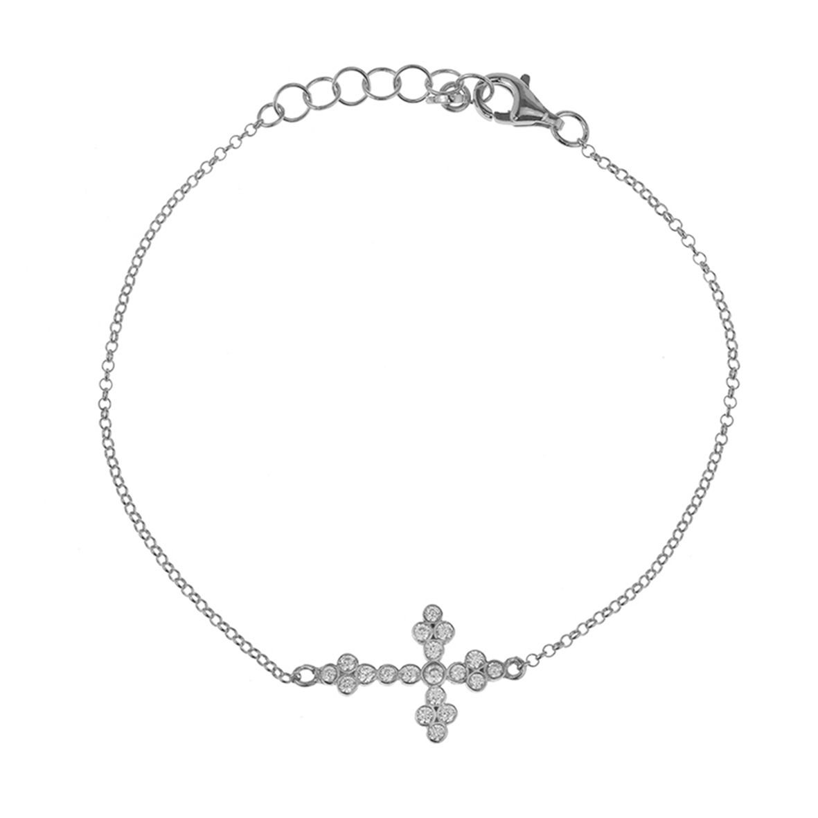 Βραχιόλι ασήμι 925 επιπλατινωμένο με ζιργκόνια