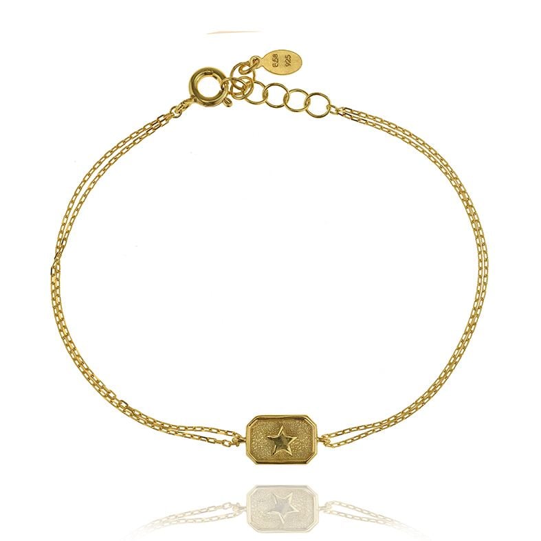 Βραχιόλι ασήμι 925 επιχρυσωμένο