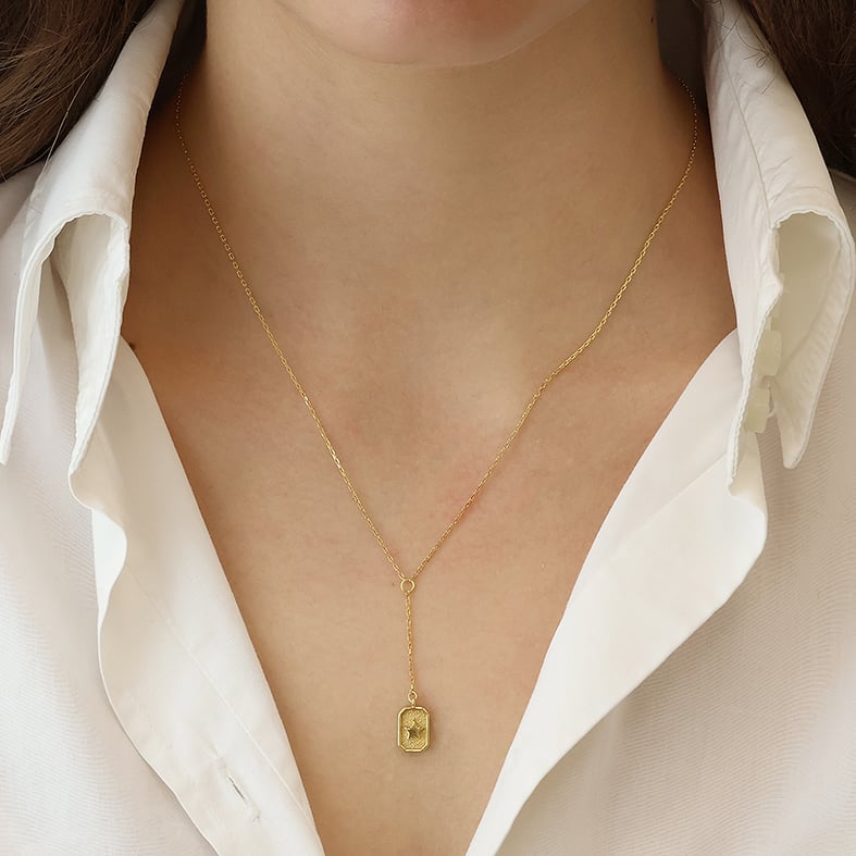 Necklase silver 925 yellow gold plated