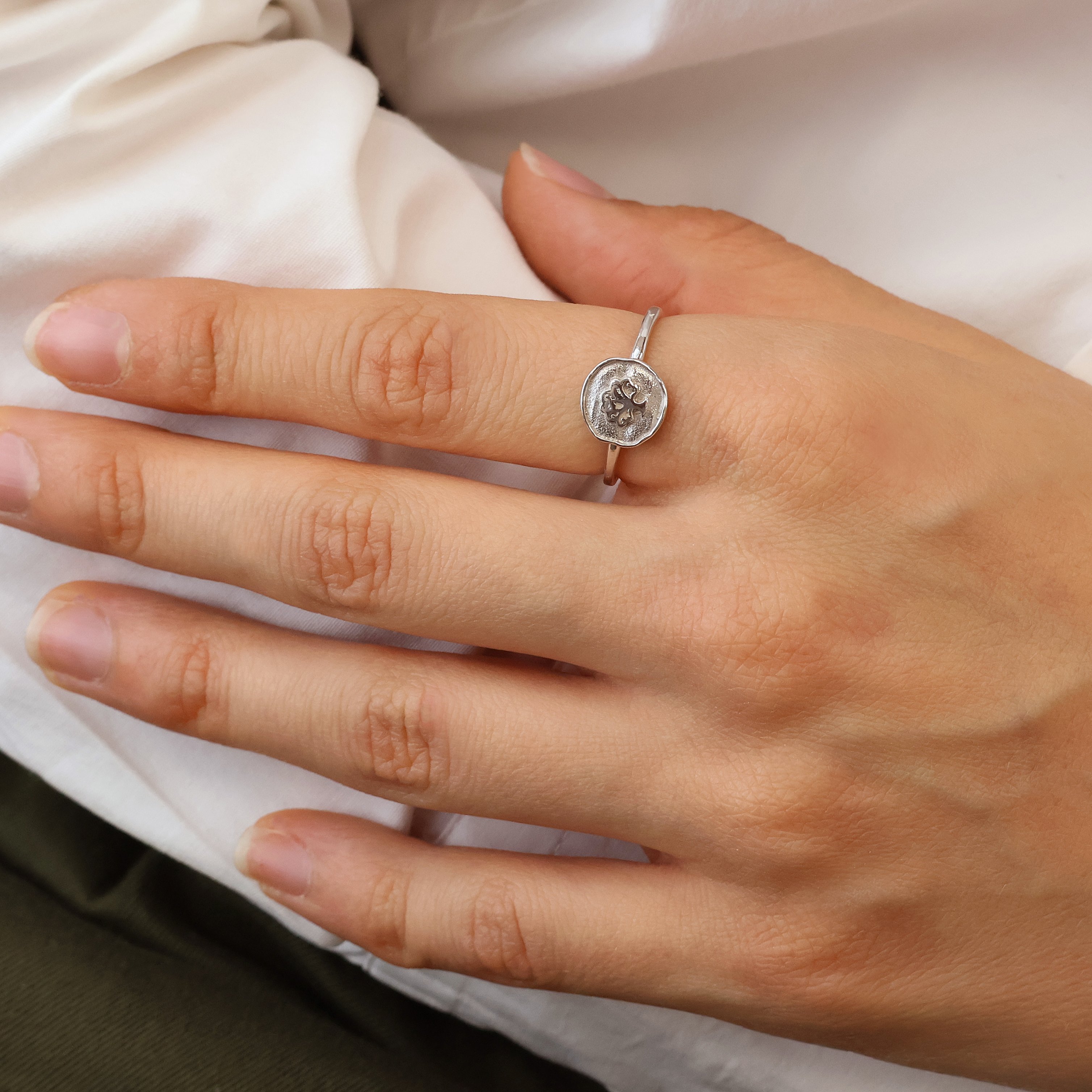 Δαχτυλίδι ασήμι 925 επιπλατινωμένο