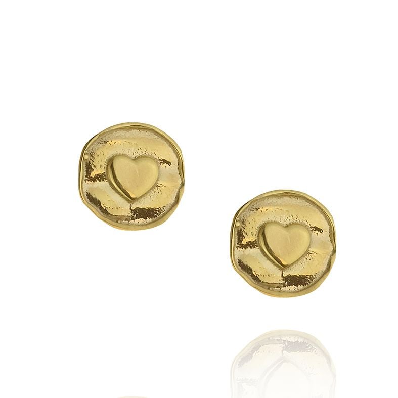 Earings silver 925 yellow gold plated