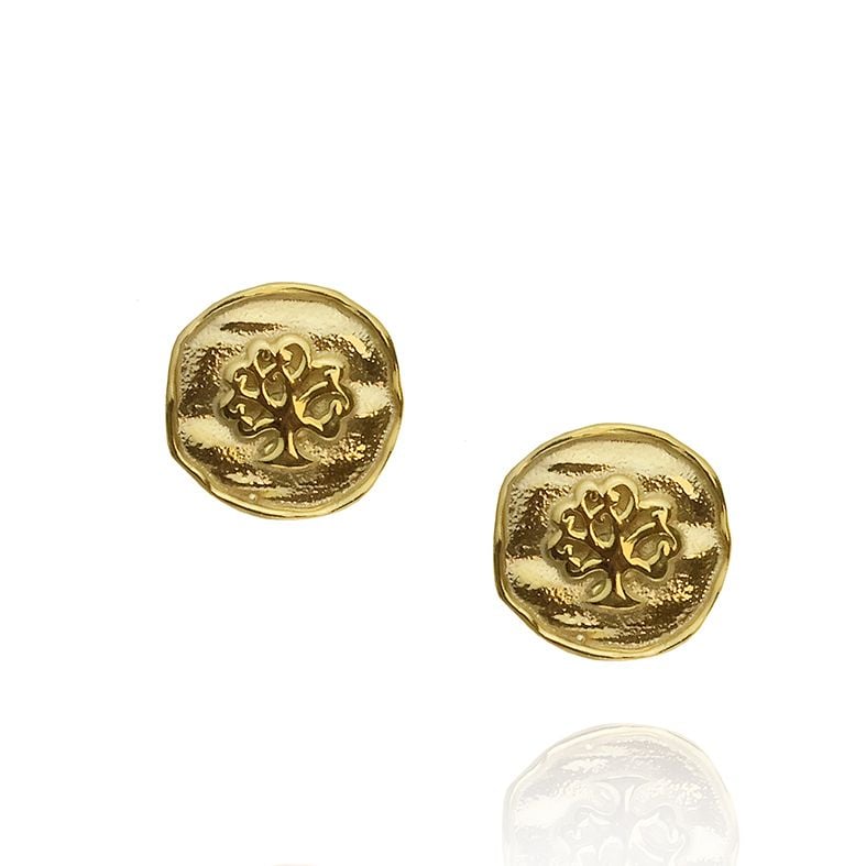 Earings silver 925 yellow gold plated