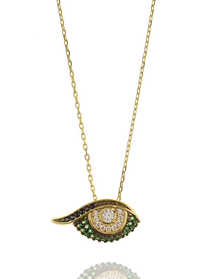 Κολιέ ασήμι 925 επιχρυσωμένο με zirconia