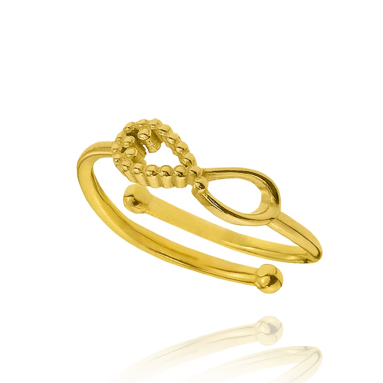 Δαχτυλίδι ασήμι 925 επιχρυσωμένο