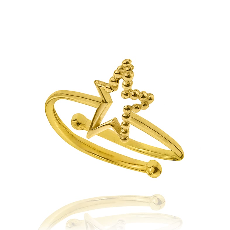 Δαχτυλίδι ασήμι 925 επιχρυσωμένο