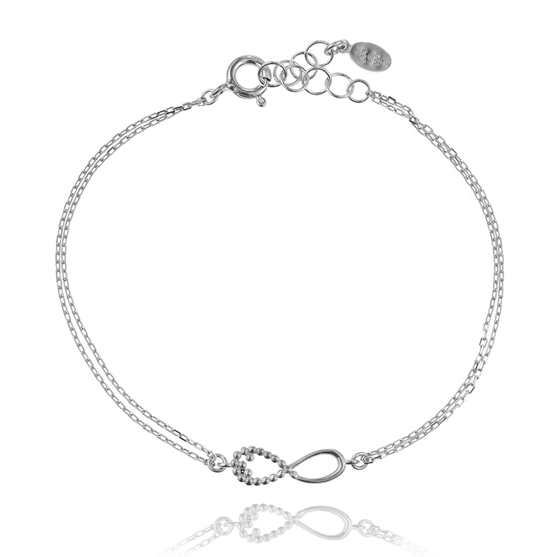 Βραχιόλι ασήμι 925 επιπλατινωμένο
