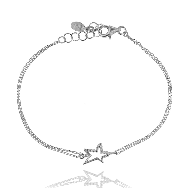 Βραχιόλι ασήμι 925 επιπλατινωμένο