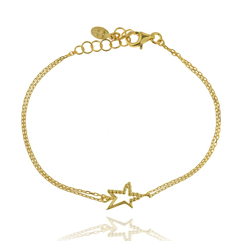 Βραχιόλι ασήμι 925 επιχρυσωμένο