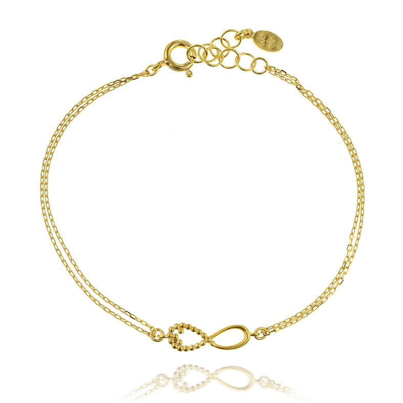 Βραχιόλι ασήμι 925 επιχρυσωμένο