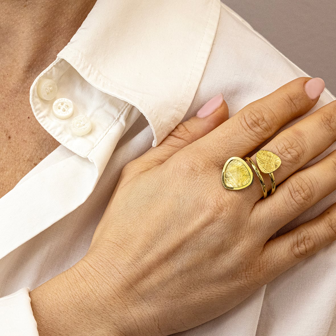 Δαχτυλίδι ασήμι 925 επιχρυσωμένο