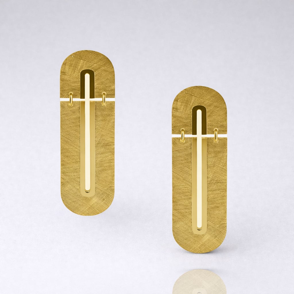 Σκουλαρίκια ασήμι 925 επιχρυσωμένα