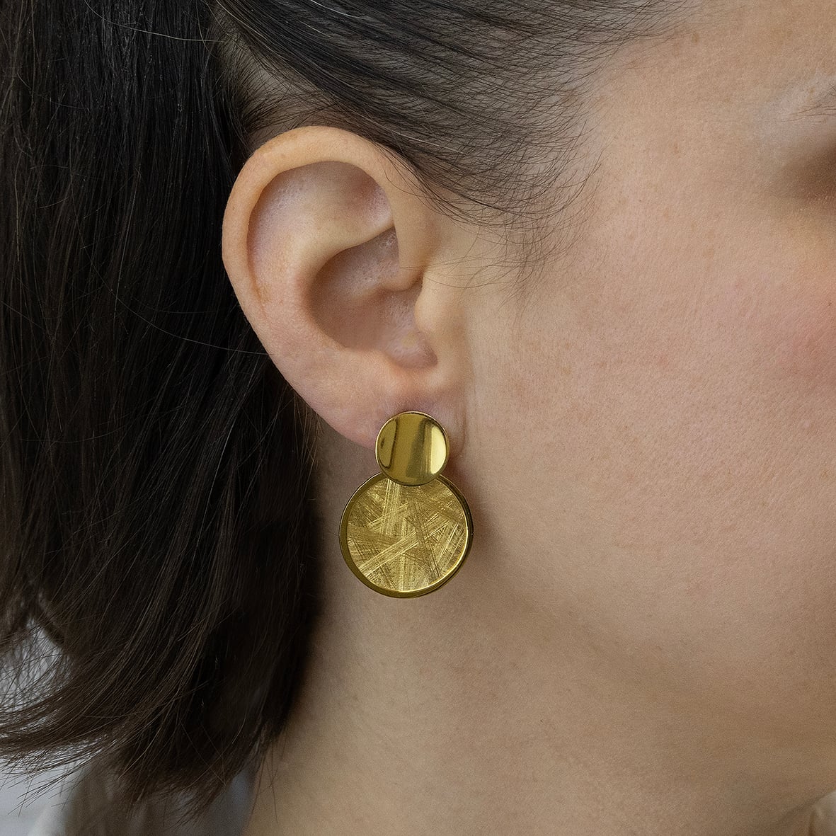 Σκουλαρίκια ασήμι 925 επιχρυσωμένα