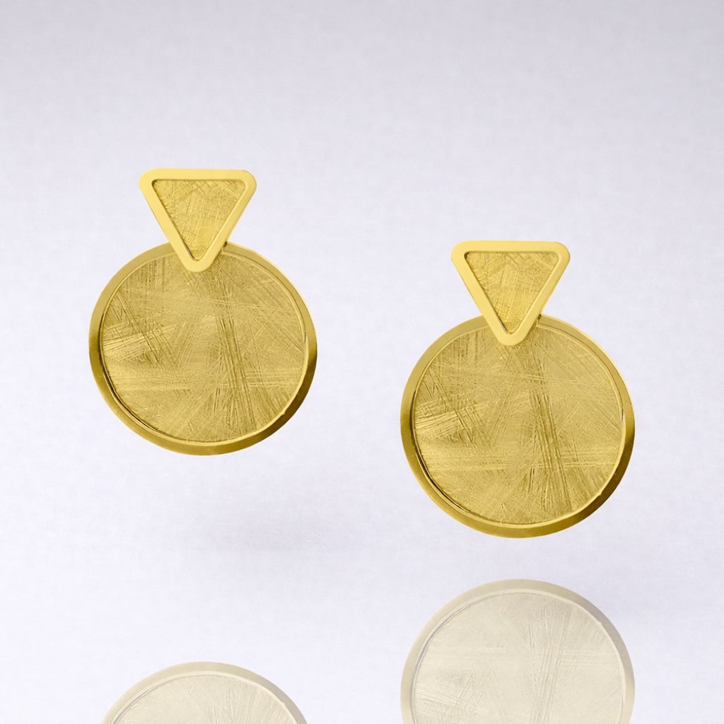 Σκουλαρίκια ασήμι 925 επιχρυσωμένα