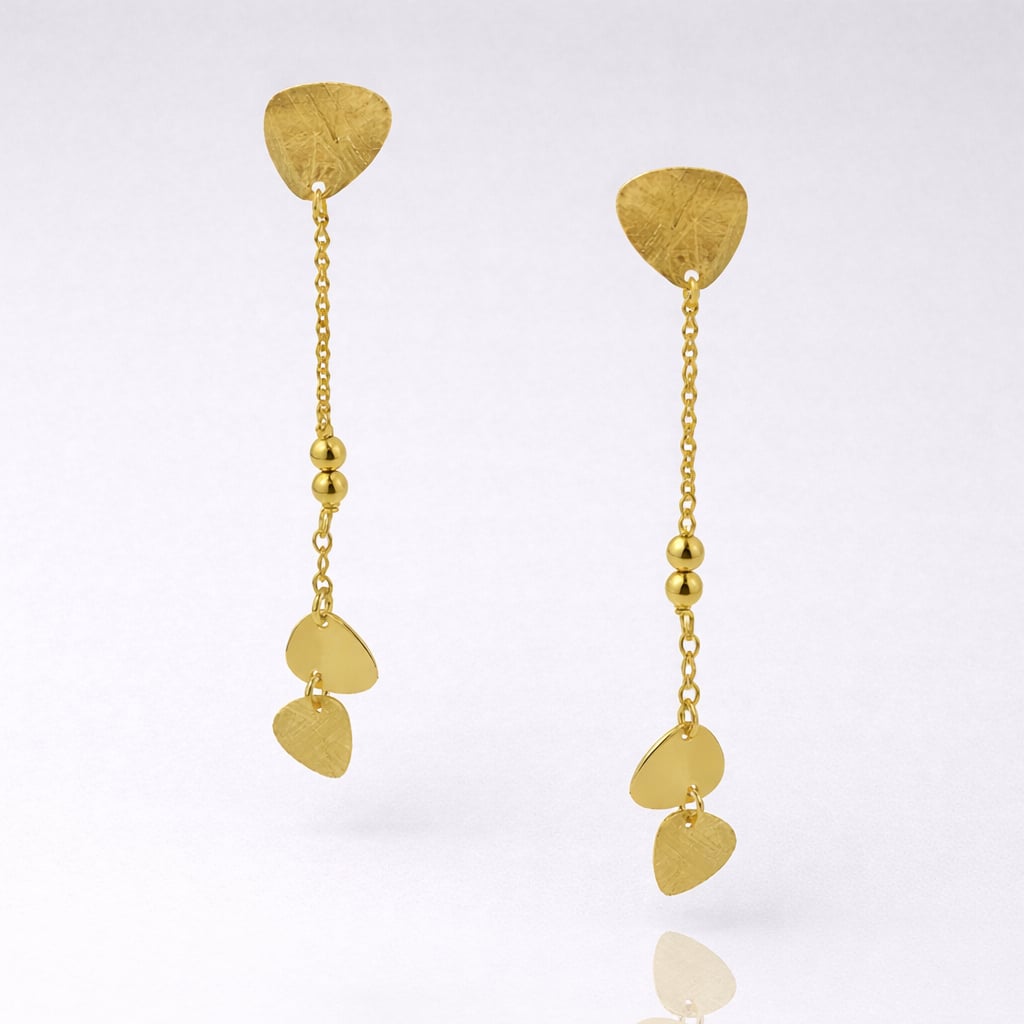 Σκουλαρίκια ασήμι 925 επιχρυσωμένα