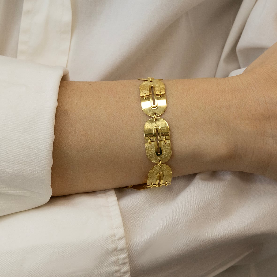 Βραχιόλι ασήμι 925 επιχρυσωμένο