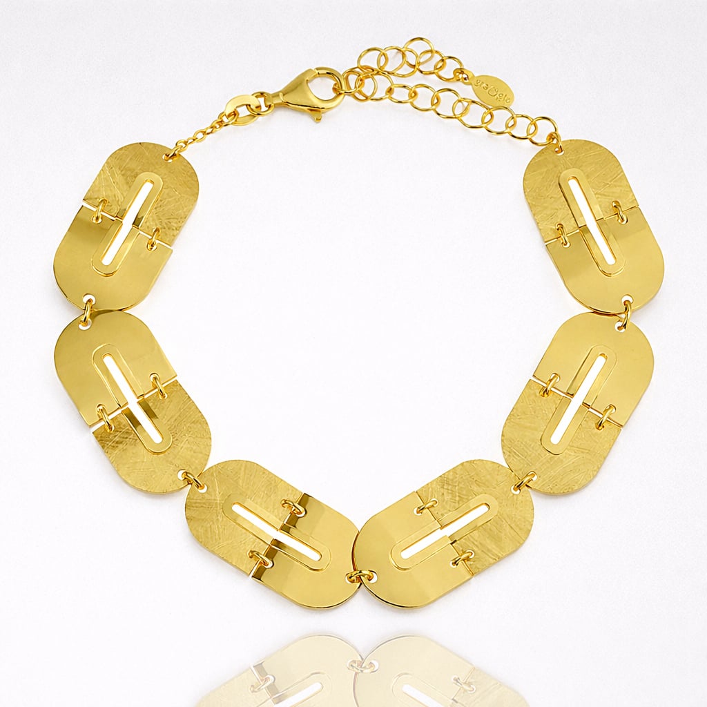 Βραχιόλι ασήμι 925 επιχρυσωμένο