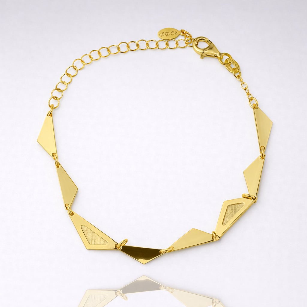 Βραχιόλι ασήμι 925 επιχρυσωμένο