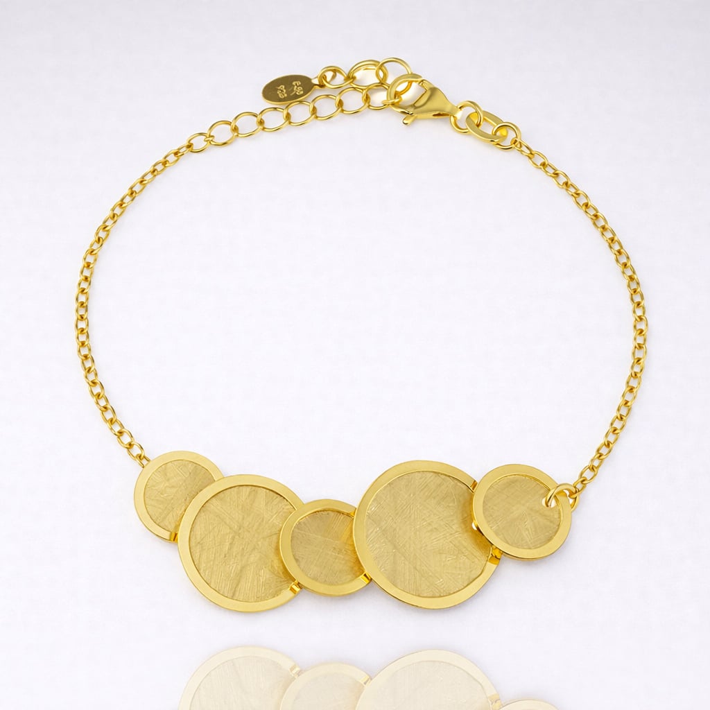 Βραχιόλι ασήμι 925 επιχρυσωμένο