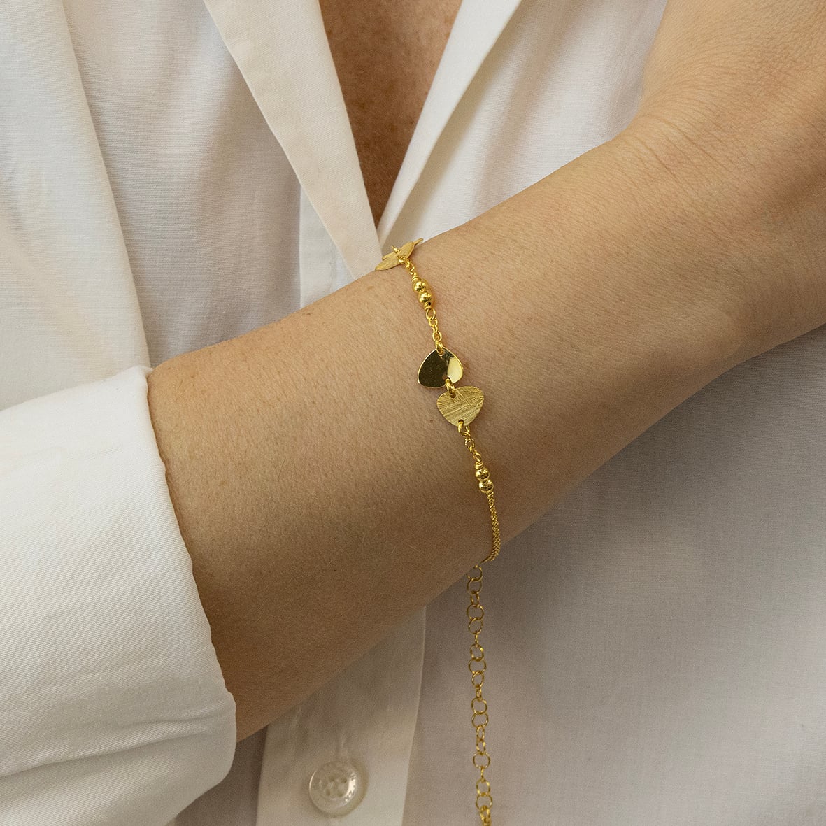 Βραχιόλι ασήμι 925 επιχρυσωμένο