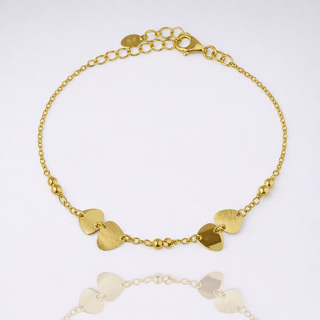 Βραχιόλι ασήμι 925 επιχρυσωμένο