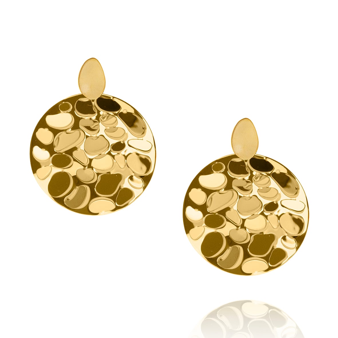 Σκουλαρίκια ασήμι 925 επιχρυσωμένα