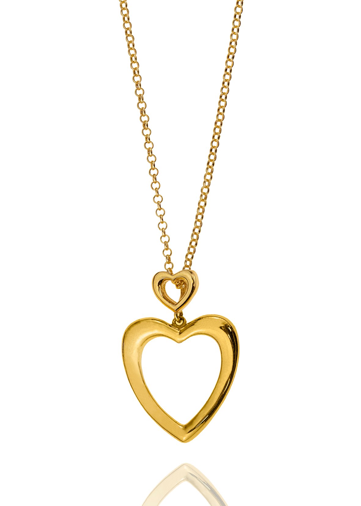 Necklace silver 925 yellow gold plated