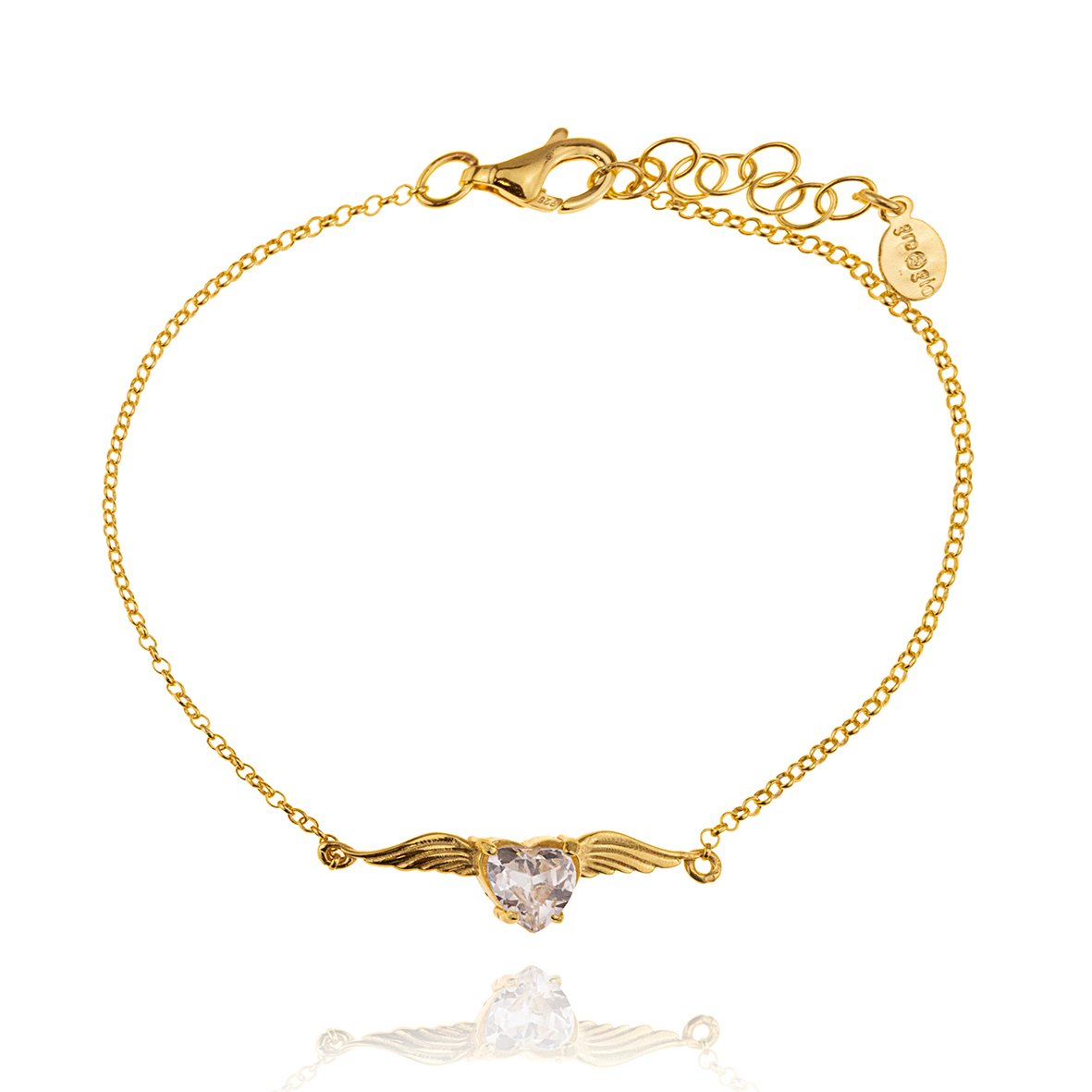 Βραχιόλι ασήμι 925 επιχρυσωμένο με zirconia