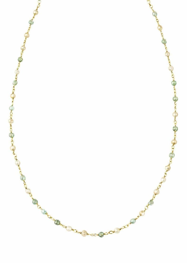 Κολιέ ασήμι 925 επιχρυσωμένο με πέτρες ορυκτές