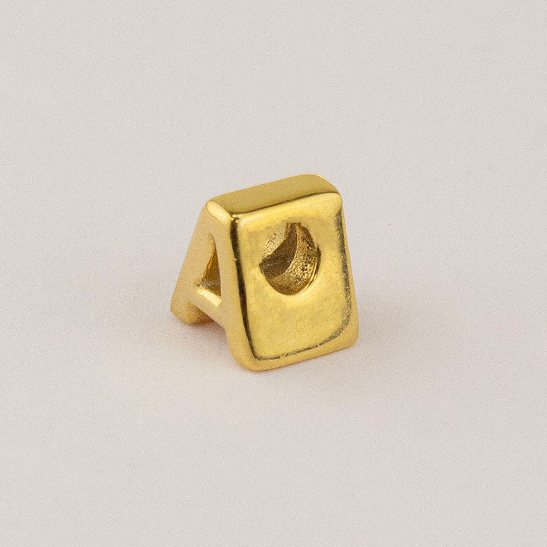 Μοτίφ ασήμι 925 μονόγραμμα επιχρυσωμένο