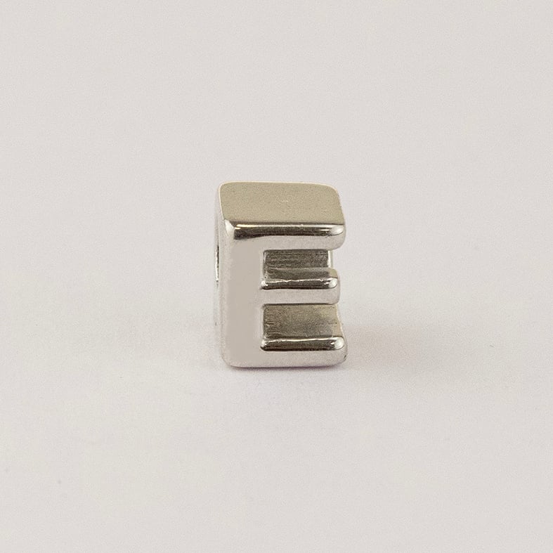 Μοτίφ ασήμι 925 μονόγραμμα επιπλατινωμένο