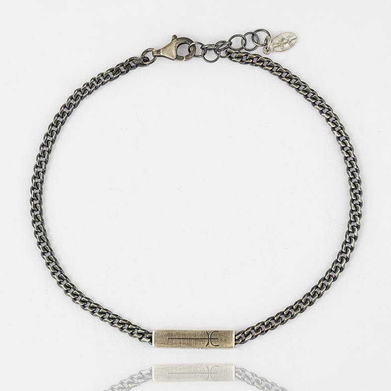 Βραχιόλι ασήμι 925 με μαύρη επιροδίωση