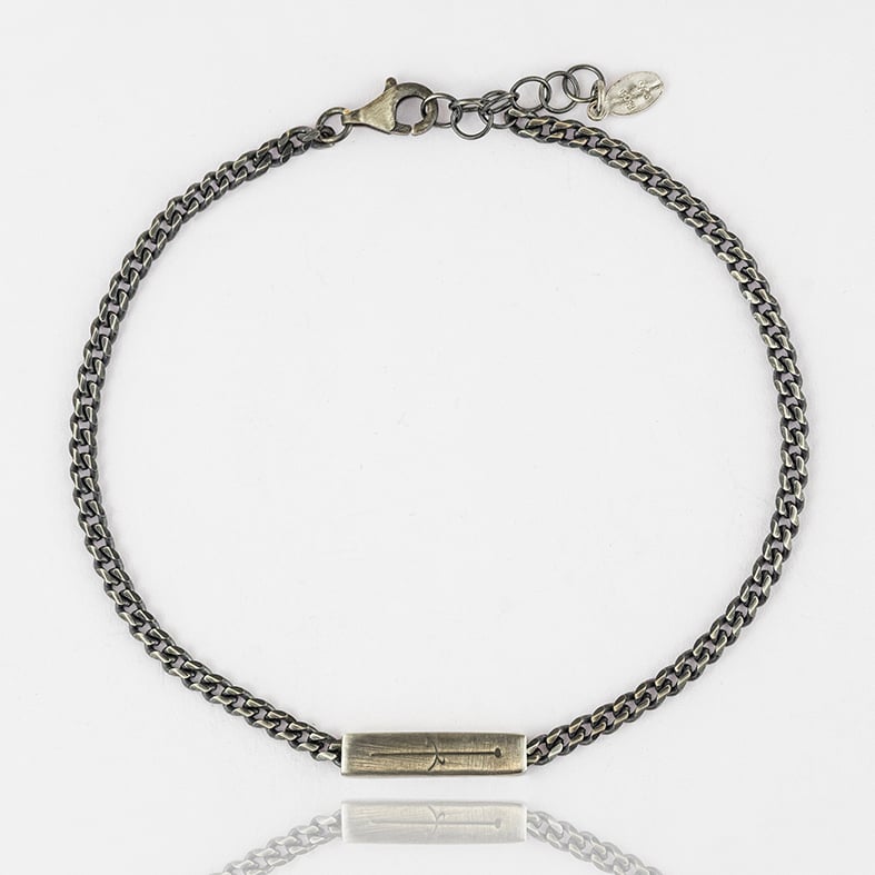 Βραχιόλι ασήμι 925 με μαύρη επιροδίωση