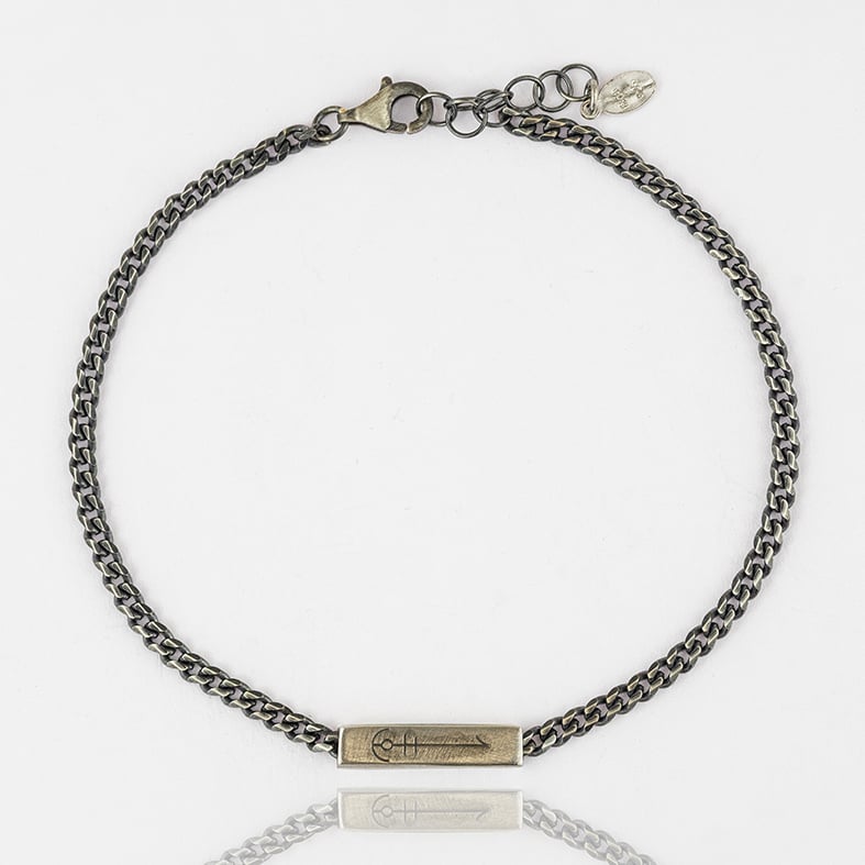 Βραχιόλι ασήμι 925 με μαύρη επιροδίωση