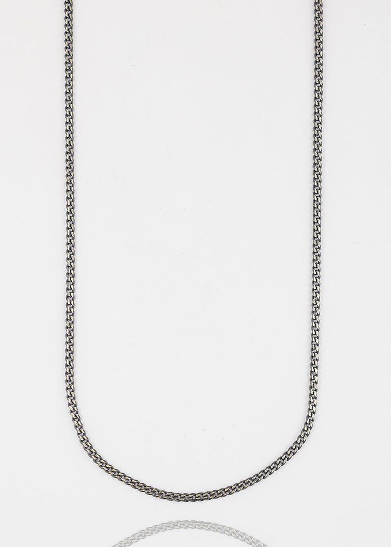 Κολιέ ασήμι 925 με μαύρη επιροδίωση