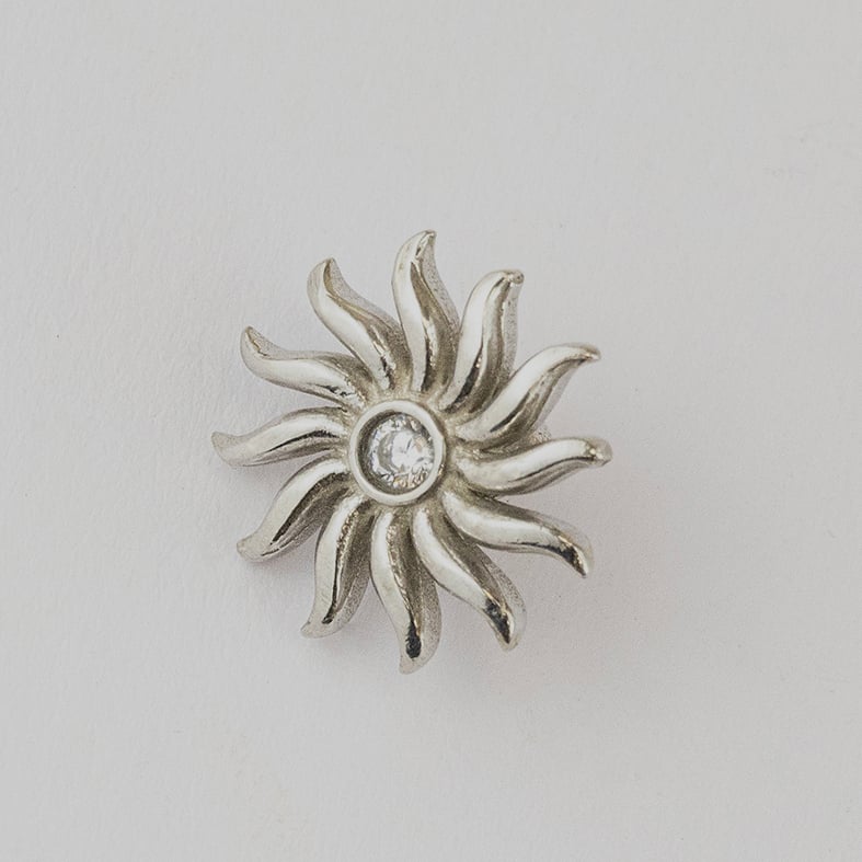 Μοτίφ ασήμι 925 επιπλατινωμένο με zirconia