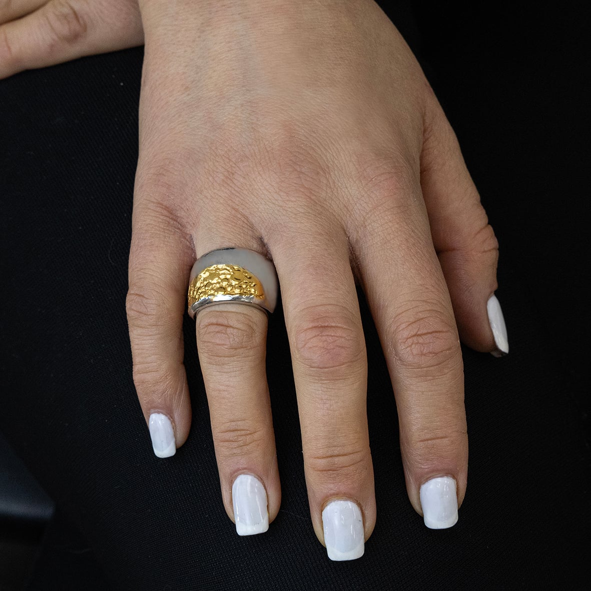 Δαχτυλίδι από ορείχαλκο με επιχρύσωση 18 καρατίων