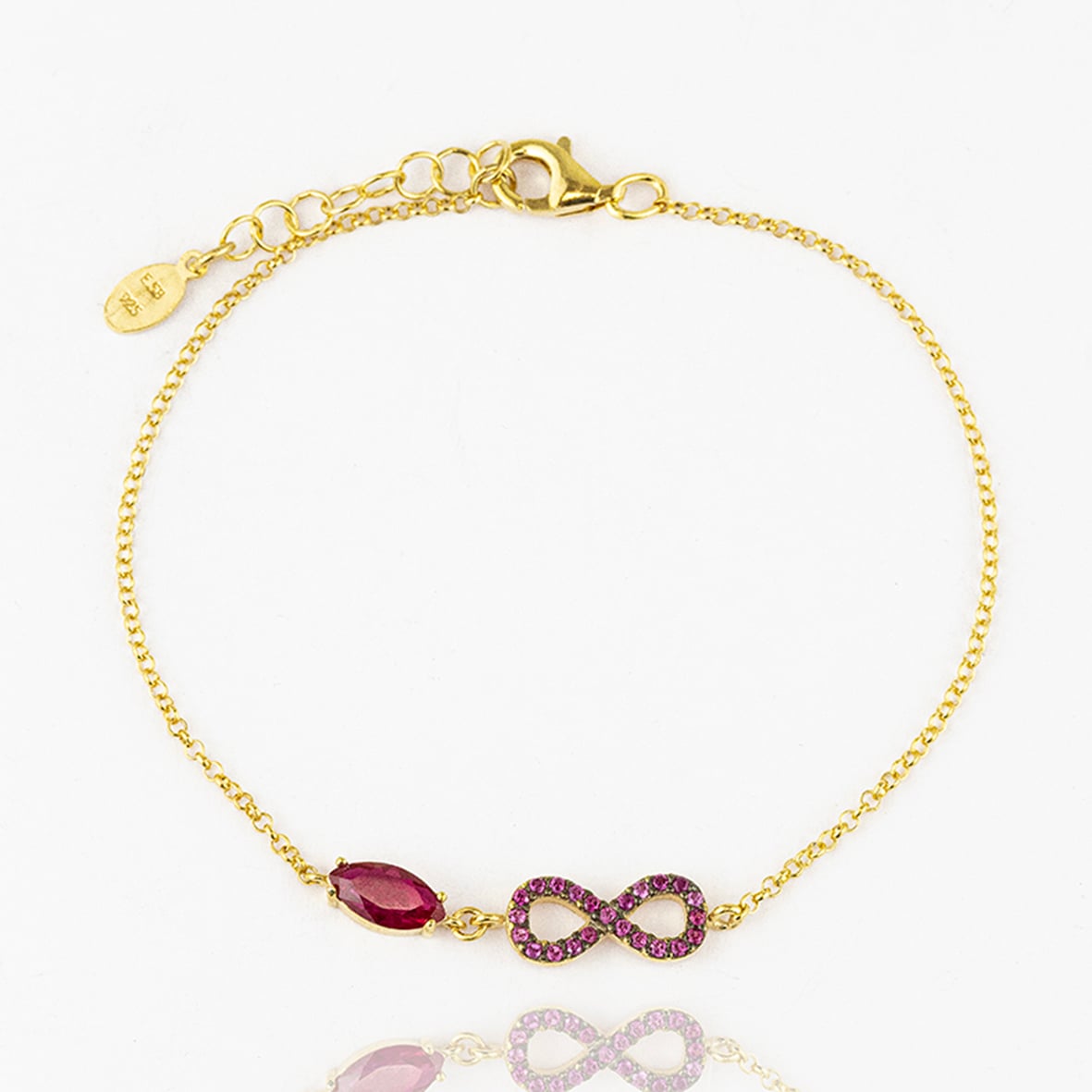 Βραχιόλι ασήμι 925 επιχρυσωμένο με zirconia