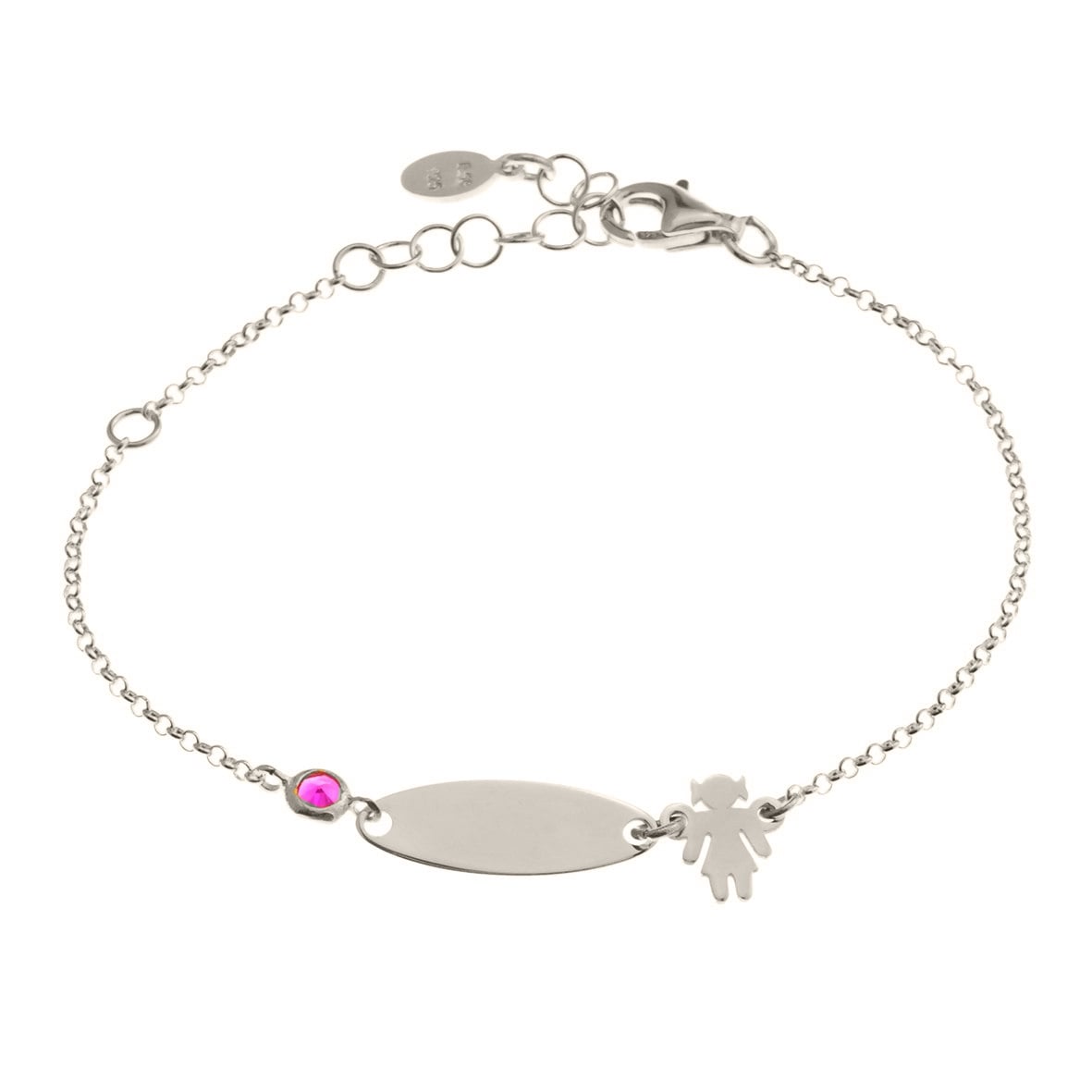 Βραχιόλι ασήμι 925 επιπλατινωμένο