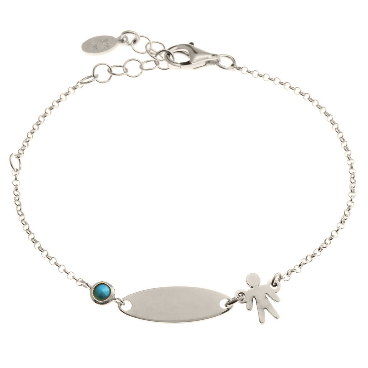 Βραχιόλι ασήμι 925 επιπλατινωμένο