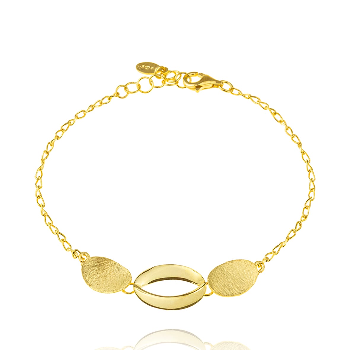 Βραχιόλι ασήμι 925 επιχρυσωμένο