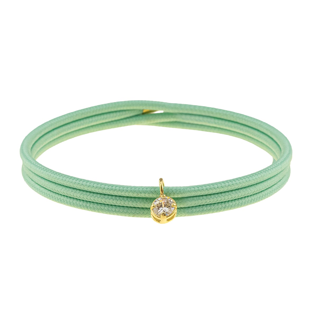 Charm silver 925 yellow gold plated with zirconia